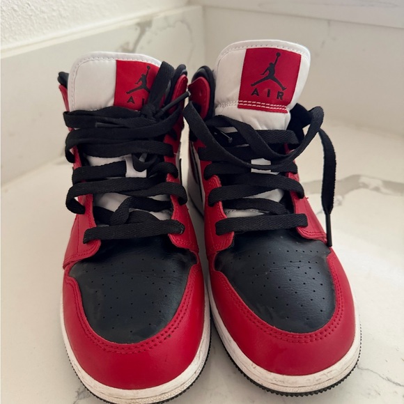 Kids Red and Black Sneakers - Picture 2 of 5
